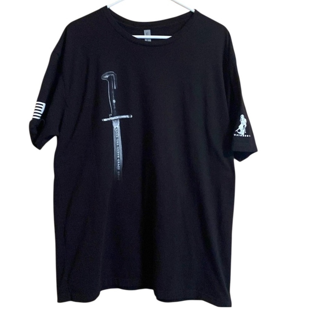 Gruntworks Bayonet Make the Green Grass Grow T-Shirt XXL Black
